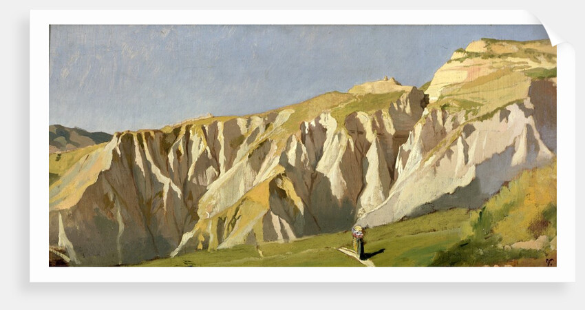 Cliffs of Volterra by Elihu Vedder