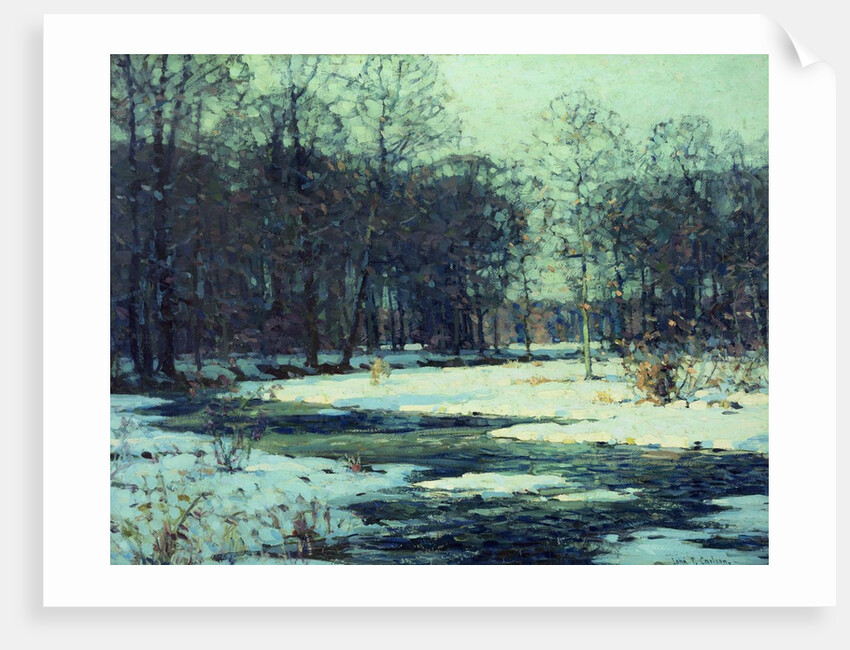 Winter River Landscape by John Fabian Carlson