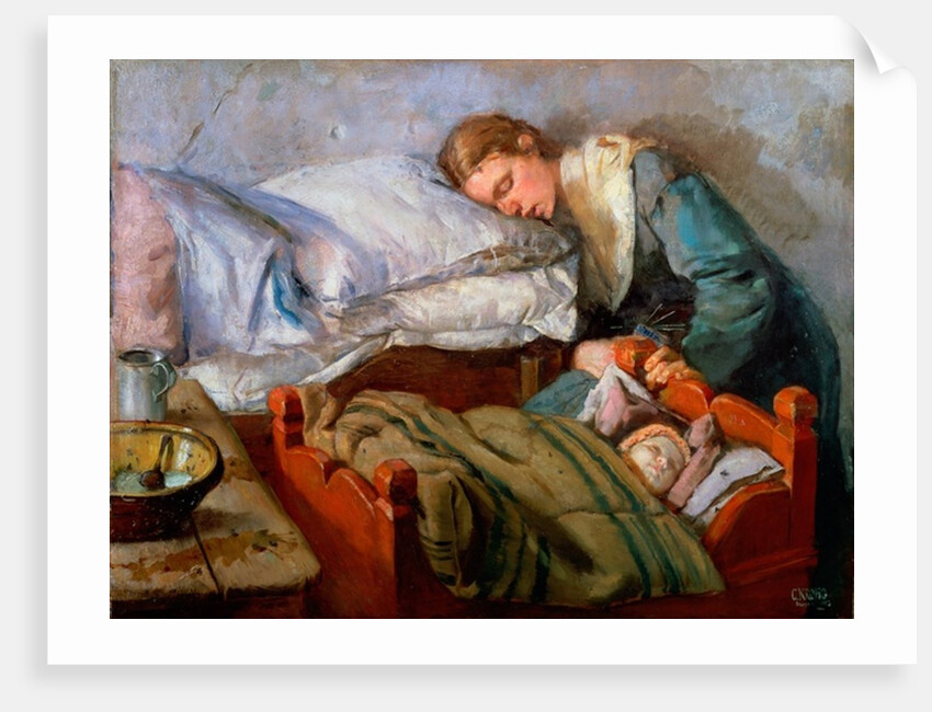 Sleeping Mother, 1883 by Christian Krohg