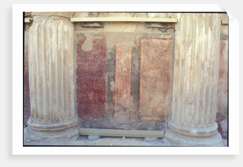 Colourful wall paintings from Herod's eastern palace by Roman