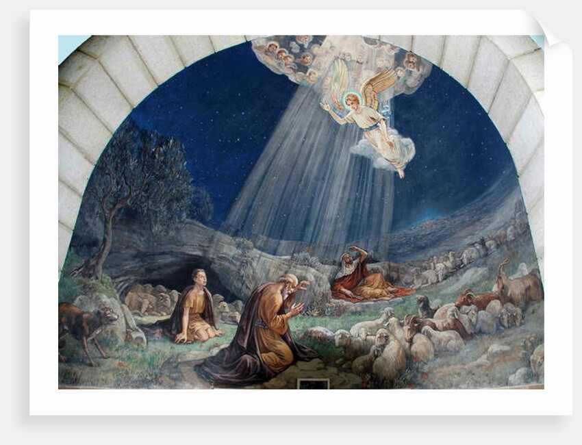 Angel of the Lord Visiting the Shepherds, Sanctuary of the Shepherd's Chapel, Bethlehem by Umberto Noni