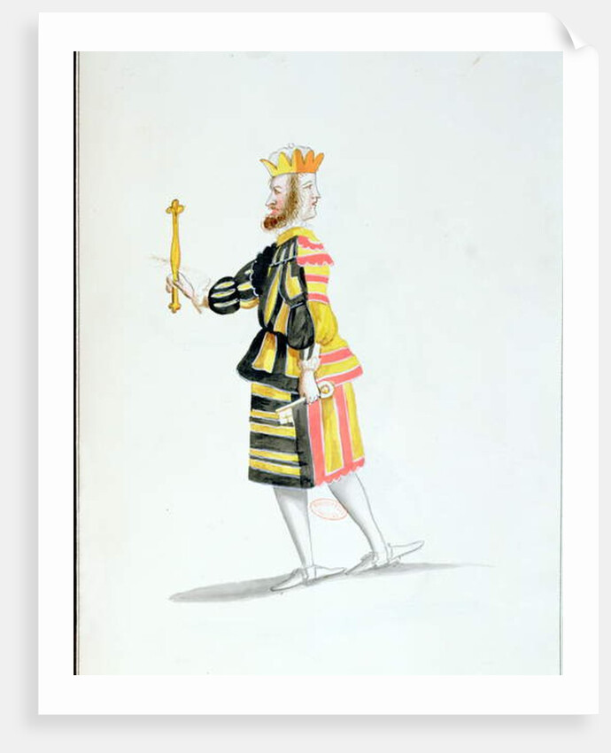 Janus costume for the 'Ballet de la Nuit' by Jean-Baptise Lully danced by Louis XIV, 23rd February 1653 by French School