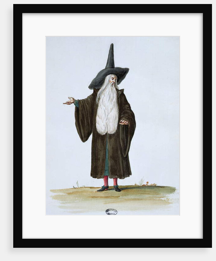 A Magician, theatrical costume design for the celebrations and parties of Louis XIV by Jean I (1640-1711) Berain