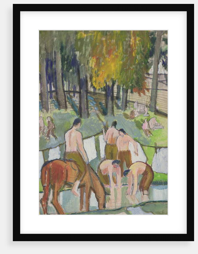 Soldiers at a Stream, 1920 by Dora Carrington