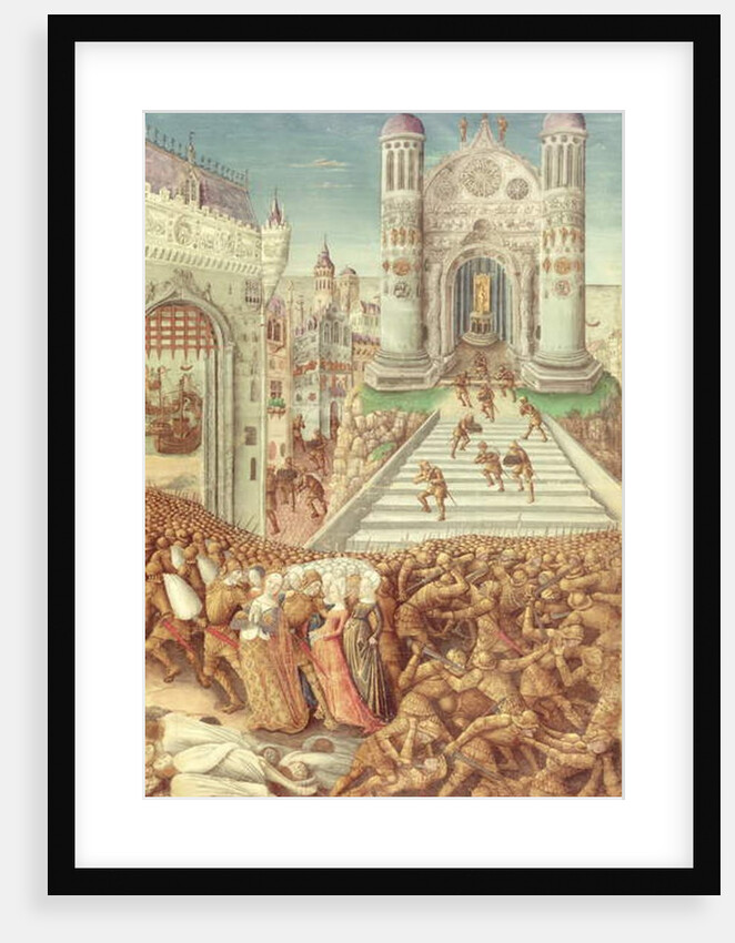 Nouv Acqu Fr 24920 fol.12 The Abduction of Helen by Jean Colombe