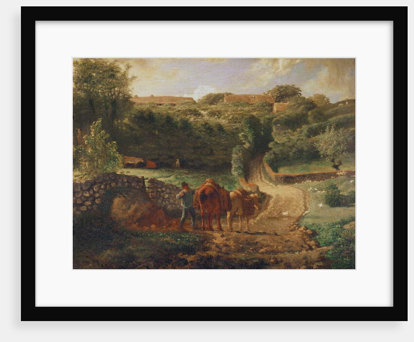The Cousin Hamlet at Greville, c.1865-73 by Jean-Francois Millet