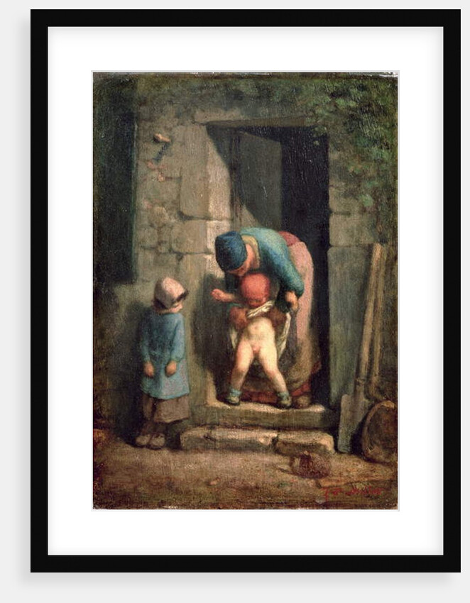 Maternal Care, 1855-57 by Jean-Francois Millet