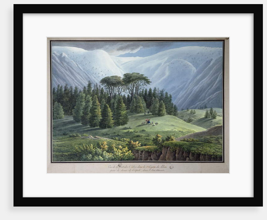 View of the Cedar Forests of Lebanon seen from the Tripoli Road, c.1800 by Louis Francois (after) Cassas