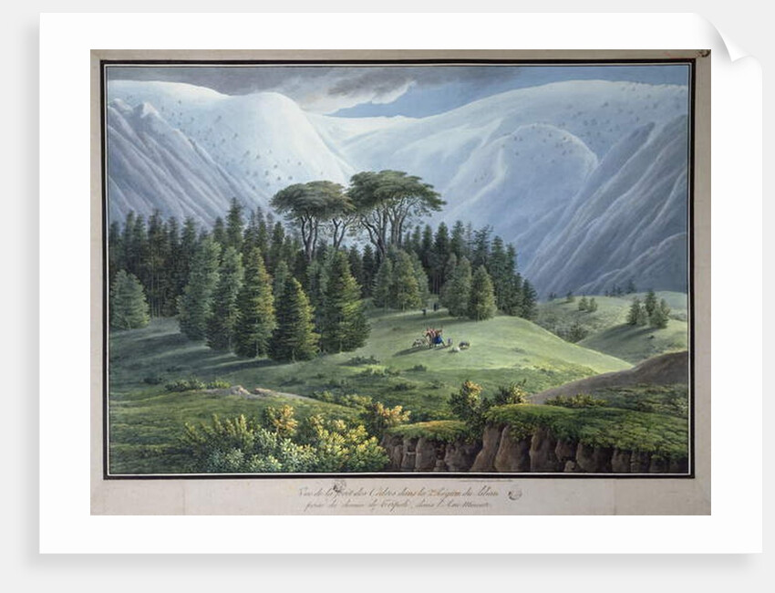 View of the Cedar Forests of Lebanon seen from the Tripoli Road, c.1800 by Louis Francois (after) Cassas