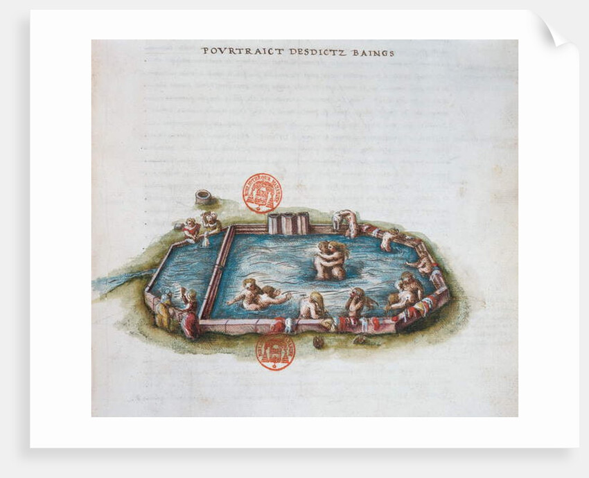 The Baths of Bourbon l'Archambaut, Auvergne by French School