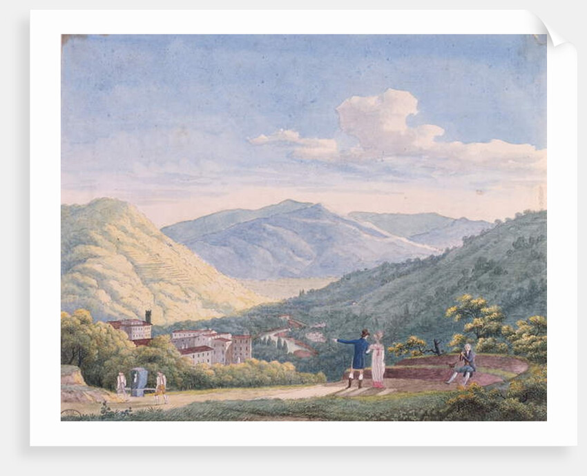 View of Bagni di Lucca, October 1813 by Elisa Bonaparte