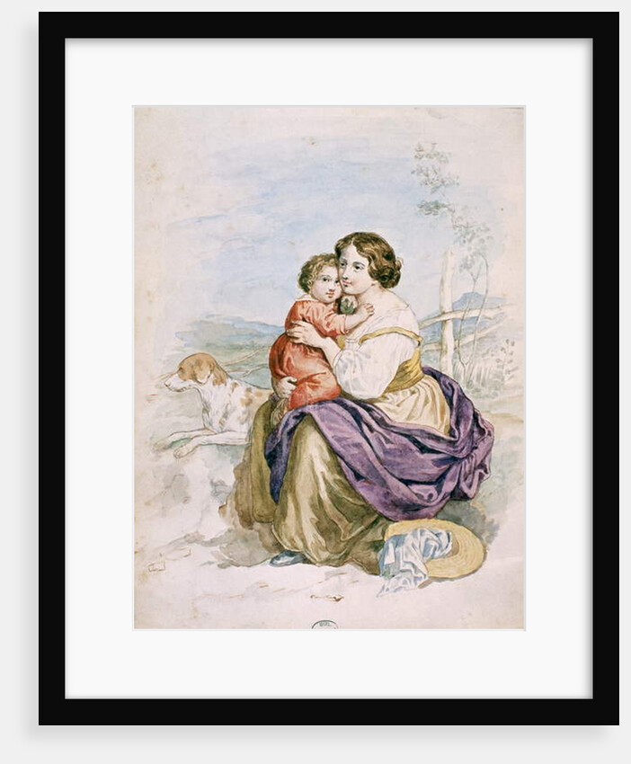 Woman and Child by French School