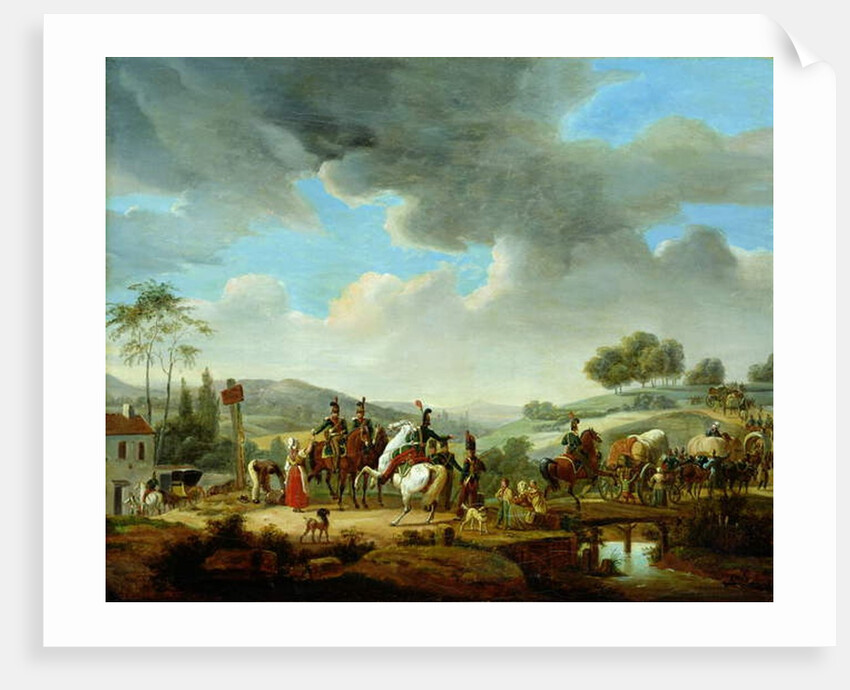 Convoy Escorted by French Dragoons by Jacques Francois Joseph Swebach