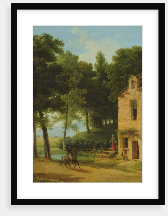 Italian Landscape with a Cavalier by Jean Victor Bertin