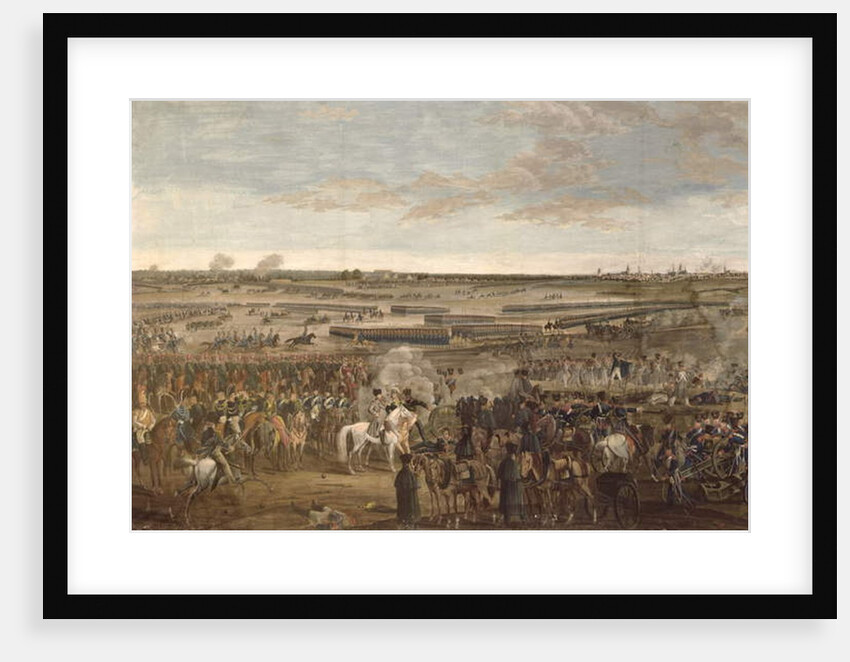 The Battle of Leipzig by French School