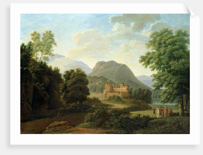 Tuscan Landscape, 1827 by Jean Victor Bertin