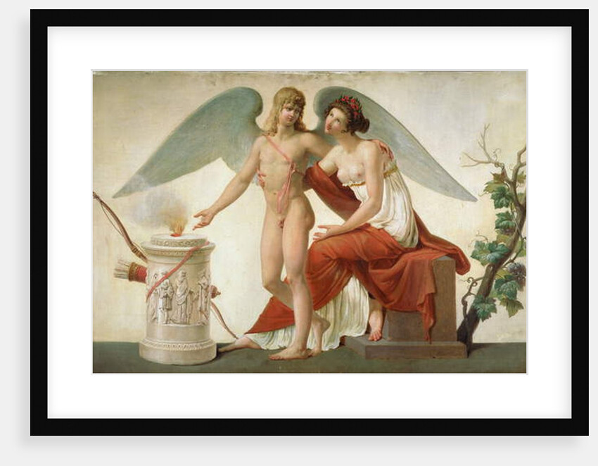 Cupid Inviting Venus to a Sacrifice by Louis Lafitte