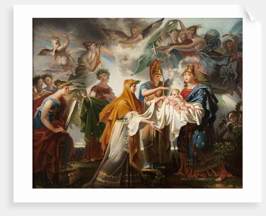 Allegory of the Birth of the King of Rome, renamed after 1814 Allegory of the Birth of Louis XIV by Charles Meynier