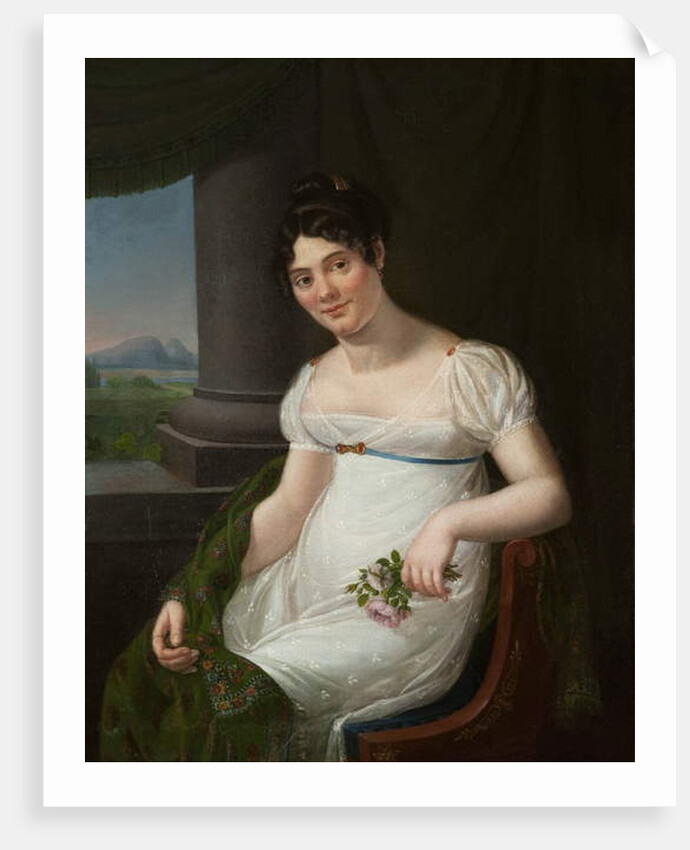 Half length portrait of La Duchesnois by or Berger Jenny Desoras