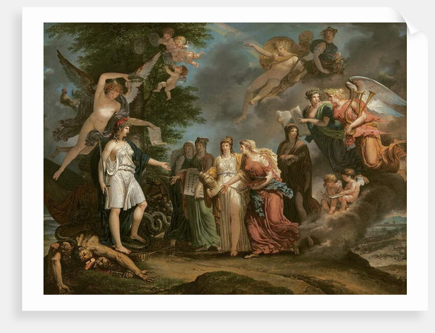 France triumphant encouraging the Sciences and the Arts during the war, 1794 by Charles Meynier