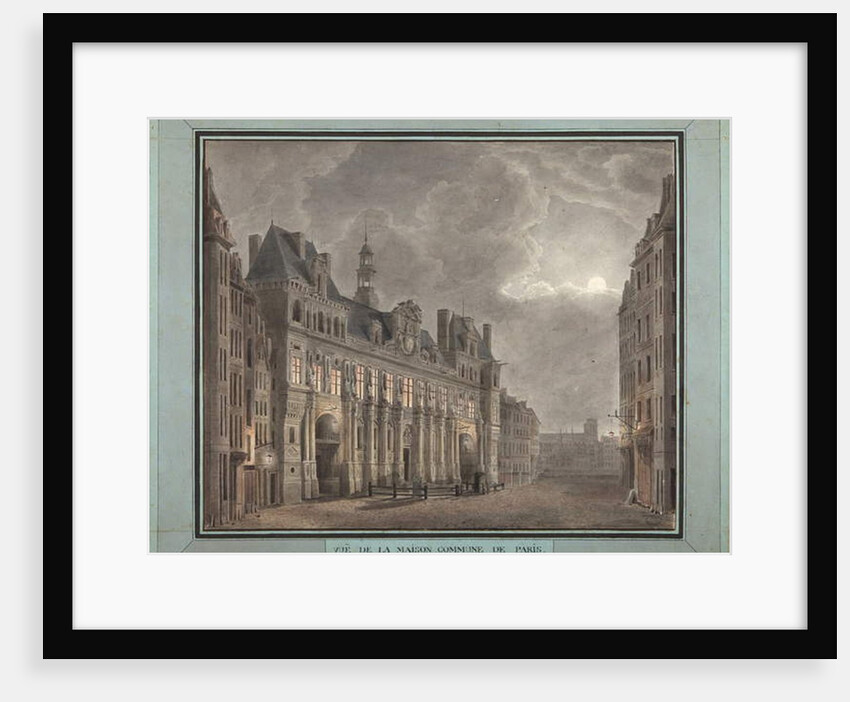View of the Maison Commune of Paris, between 1790-95 by French School