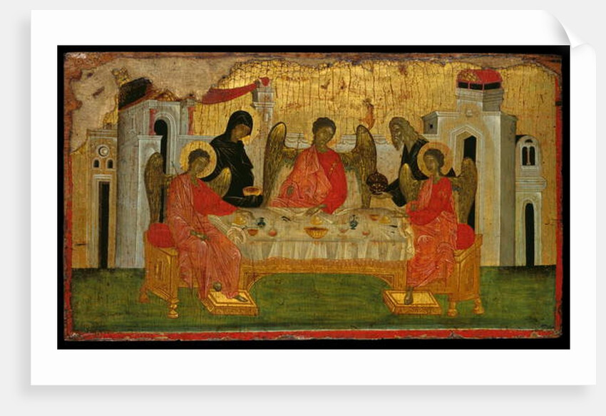 The Hospitality of Abraham, a Symbolic Representation of the Holy Trinity by Turkish School