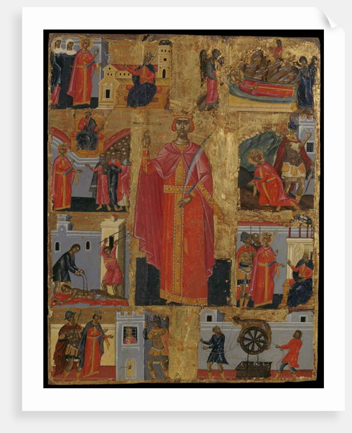 Icon of St Catherine with Scenes of Her Life by Emmanuel Tzanes