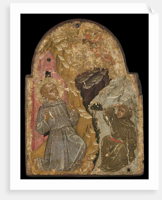 Icon of St Francis Receiving the Stigmata by Greek School