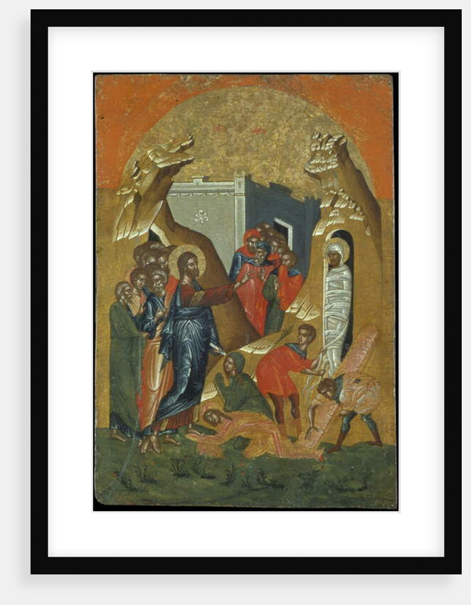 Resurrection of Lazarus by Greek School
