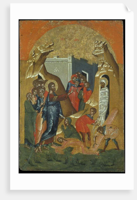 Resurrection of Lazarus by Greek School