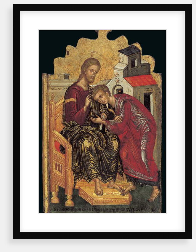St John the Theologian Accepts the Benediction of Christ by Andreas Rico