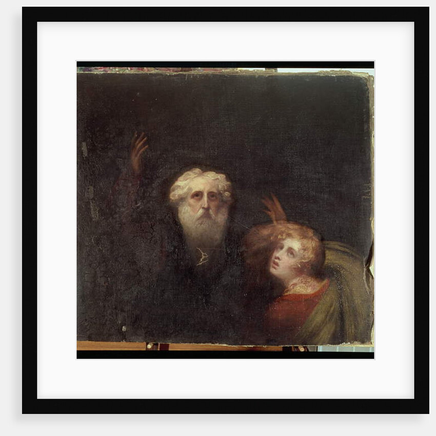 Prospero and Miranda, fragment from 'The Tempest', c.1790 by George Romney