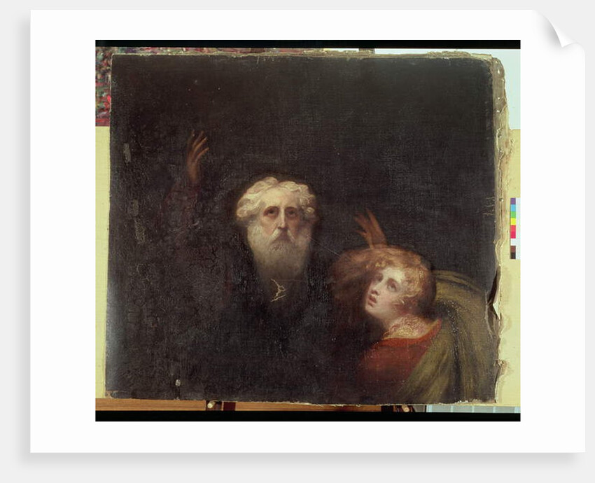 Prospero and Miranda, fragment from 'The Tempest', c.1790 by George Romney