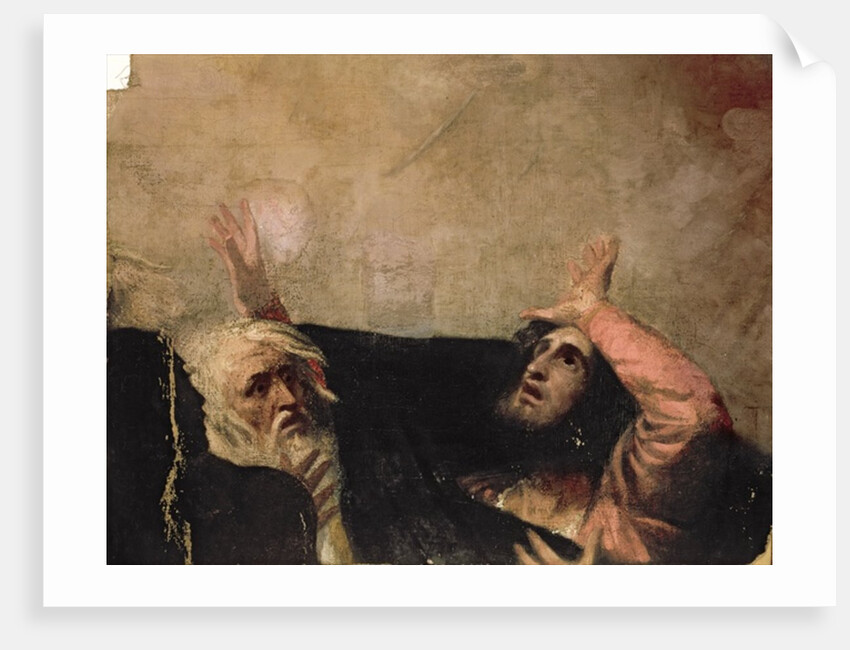 Alonso, King of Naples, and Another Figure, fragment from 'The Tempest', c.1790 by George Romney