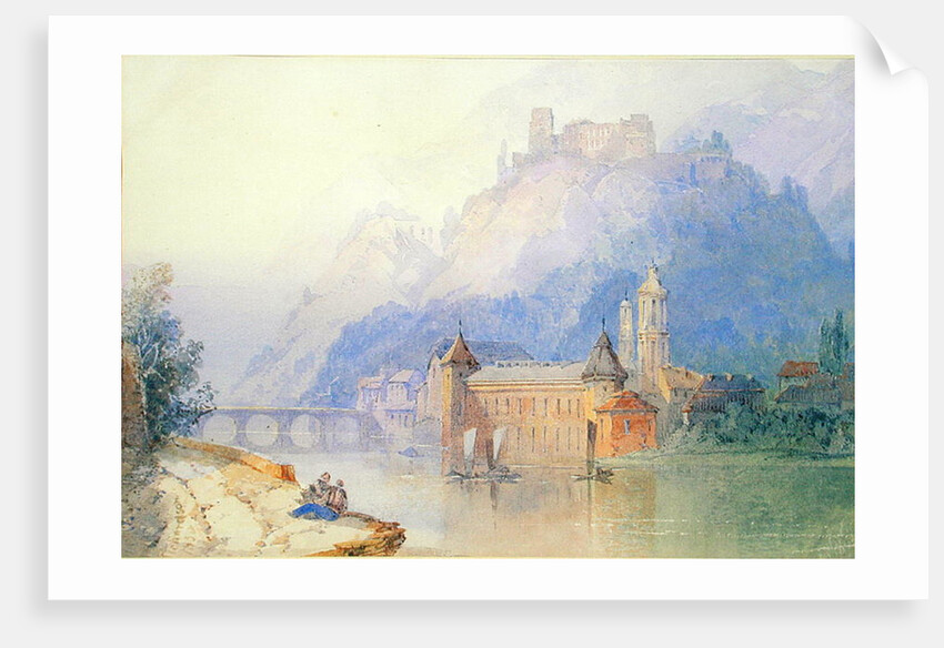 View on the Rhine, 1850 by Edward Richardson
