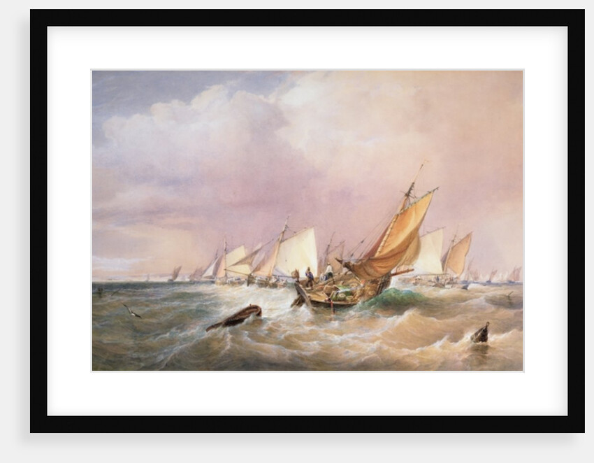 Off the French Coast, 1837 by Edward Duncan
