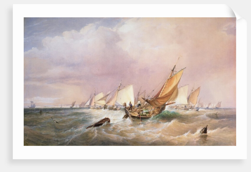 Off the French Coast, 1837 by Edward Duncan