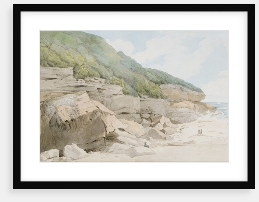Beach Scene, Exmouth by Francis Towne