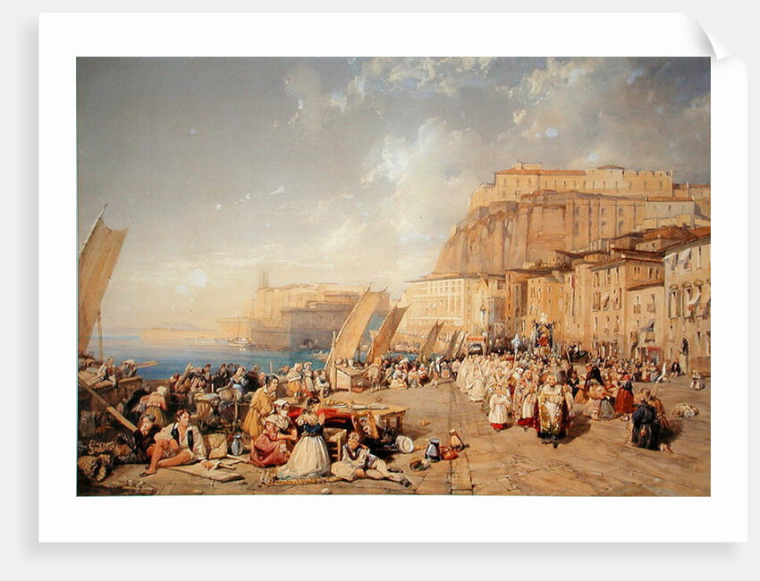 Procession on the Feast of Corpus Christi, Naples by James Duffield Harding