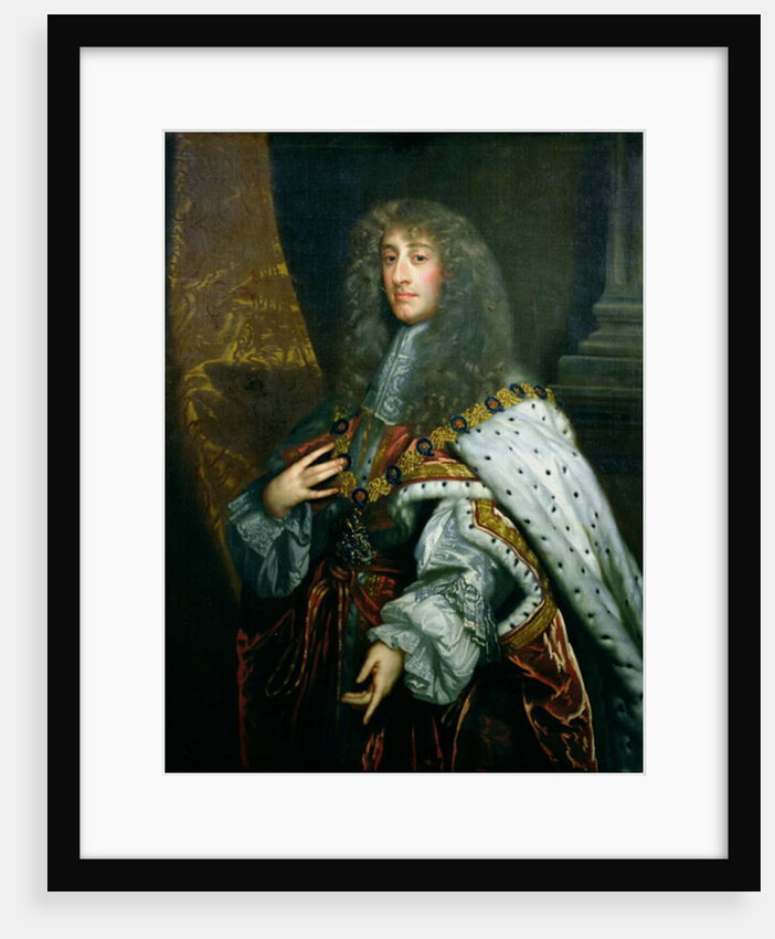 Portrait of James II in Garter Robes by Peter Lely