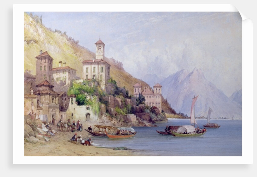 Gravedona, Lake Como, 1895 by William Callow