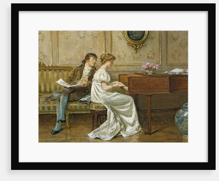 The New Spinet by George Goodwin Kilburne