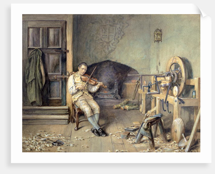Samuel Crompton Inventing his Spinning Mule, 1895 by Alfred Walter Bayes