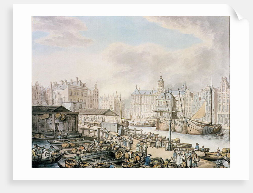 Feyge Dam and Part of the Fish Market, Amsterdam, c.1794 by Thomas Rowlandson