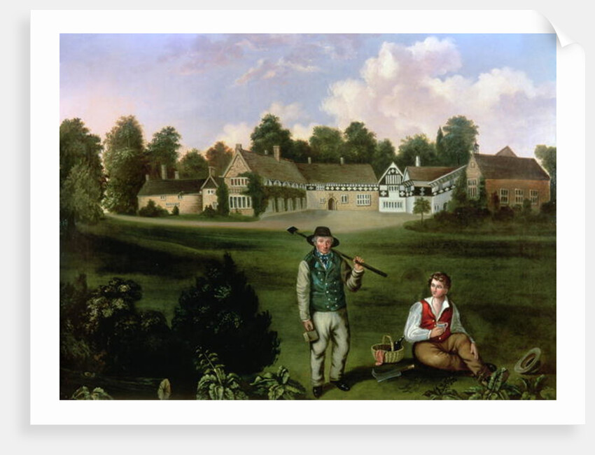 Smithills Hall from the South, 1820 by English School