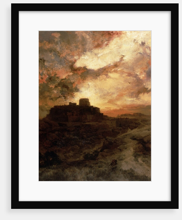 Sunset, Pueblo del Walpe, Arizona, 1880 by Thomas Moran