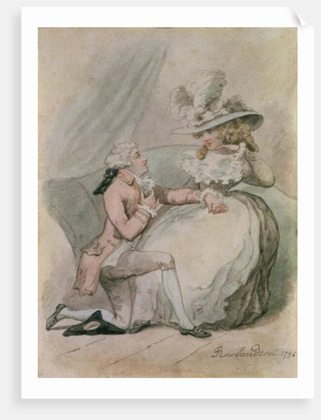 The Proposal, 1796 by Thomas Rowlandson