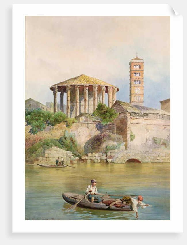 View of the Sbocco della Cloaca Massima, Rome by Ettore Roesler Franz