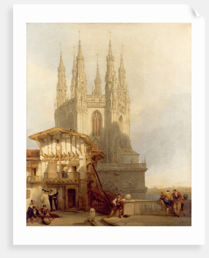 The Entrance to the North Transept, Burgos Cathedral, 1835 by David Roberts