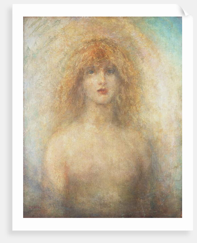 Uldra, The Scandinavian Spirit of the Rainbow in the Waterfall, 1884 by George Frederic Watts
